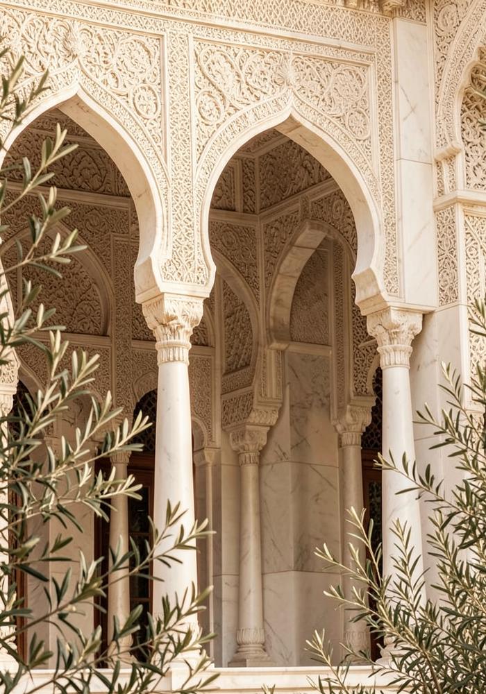 Arcades andalouses sculptées